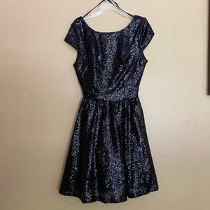 Black Sequin Dress